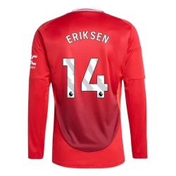 Manchester United Christian Eriksen #14 Fußballtrikots 2024-25 Heimtrikot Herren Langarm